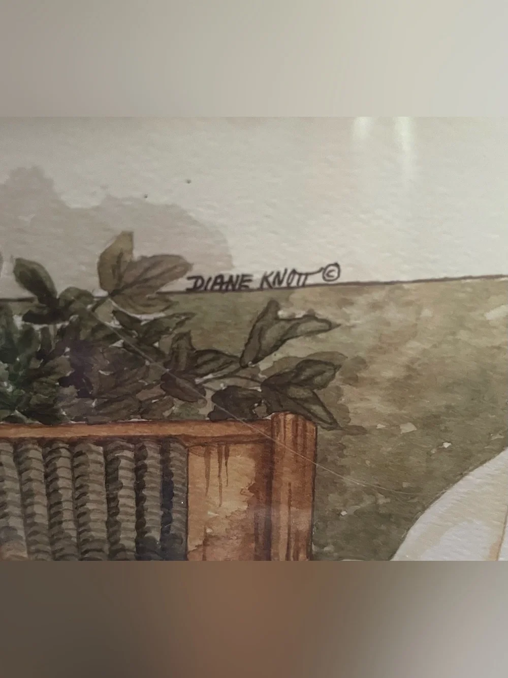 Vintage Bathroom Watercolor Paintings Prints By Diane Knott Set Of 2 Framed